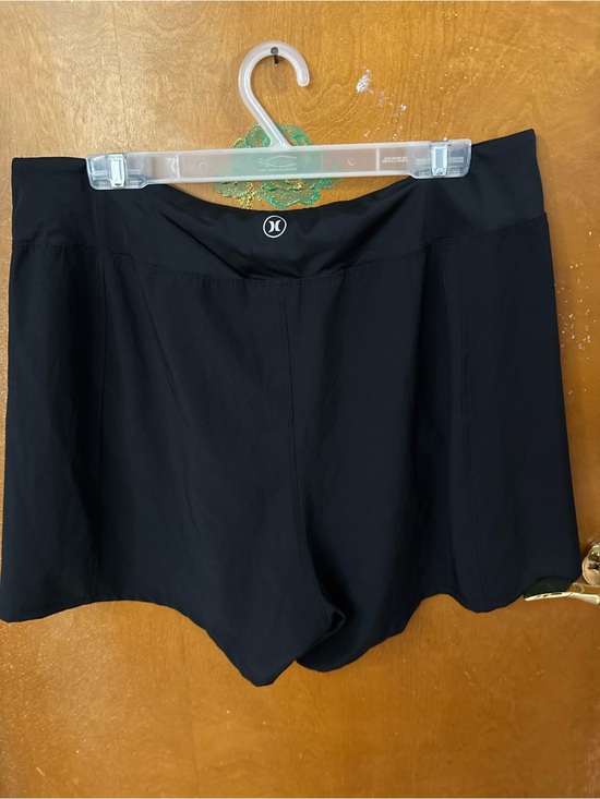 Hurley Pants - Hurley Black polyester shorts. With zipper pocket